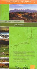 Tara Branului tourist map 1:30.000 (wasserfeste Karte, rum.-engl.)