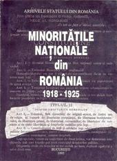 Minoritatile nationale din Romania 1918-1925
