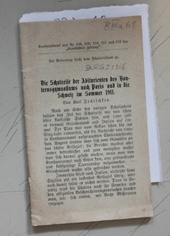 Die Schulreife der Abiturenten des Honterusgynasiums nach Paris und in die Schweiz im Sommer 1911