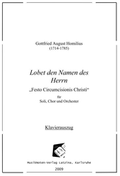 Lobet den Namen des Herren - für Soli, Chor und Orchester (Klavierauszug)