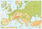 Europa - harta fizica perete