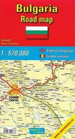 Bulgarien : Landkarte / Harta pliata Bulgaria 1 : 570 000
