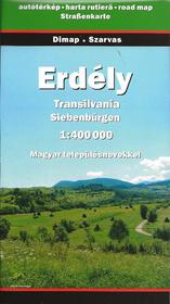 Transylvania roadmap / Landkarte Siebenbürgen / Transilvania harta rutiera / Erdely autoterkep
