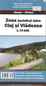 Turistische Zone zwischen Cluj und Vladeasa Straßen-und Wanderkarte M 1:70.000