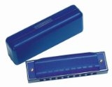 Mundharmonika in Kunststoffschachtel (blau)