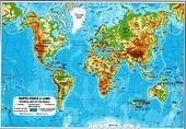 Weltkarte A4 laminiert : Harta Lumii A4 laminat