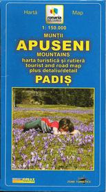 Muntii Apuseni Mountains - Tourist and road map / harta turistica si rutiera plus detaliu / detail Padis