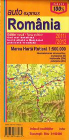 Romania Marea Harta Rutiera / Rumänien Straßenatlas 1 : 500 000