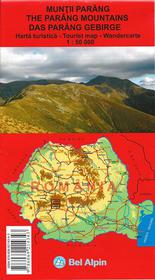Das Parang Gebirge - Wanderkarte / Muntii Parang - Harta turistica 1 : 50 000