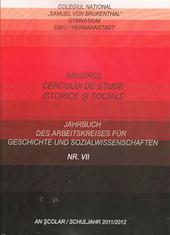 Anuarul Cercului de Studii Istorice si Sociale. Jahrbuch des Arbeitskreises für Geschichte und Sozialwissenschaften Nr. VII
