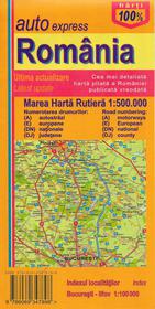Große Autokarte Rumänien M 1:500.000