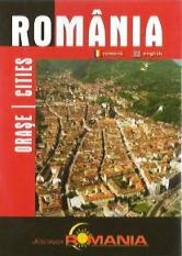 Faltkarte mit Bildern von Städten in Rumänien "Orase/Cities"