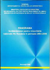 Panorama invatamantului pentru minoritatile nationale din Romania in perioada 2003-2006