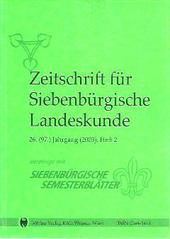 Zeitschrift für Siebenbürgische Landeskunde, 97/2.