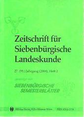 Zeitschrift für Siebenbürgische Landeskunde, 98/2.