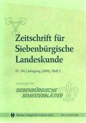 Zeitschrift für Siebenbürgische Landeskunde, 94/2.