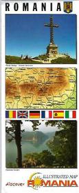 Illustrierte Landkarte Rumäniens / Romania illustrated map