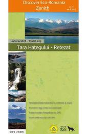 Wanderkarte Das "Hateger Land" + Retezat-Gebiet / Tara Hategului-Retezat - Harta Turistica