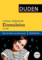 Übungsblock: Mathematik - Einmaleins, 3. Klasse