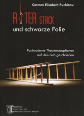 Roter Strick und schwarze Folie