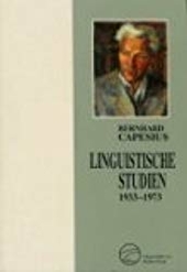 Linguistische Studien 1933-1973