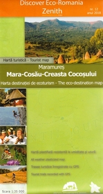 Harta turistica Maramures Mara-Cosau-Creasra Cocosului