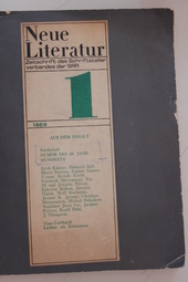 Neue Deutsche Literatur  20.Jahrgang. Heft 1 Januar 1969