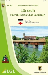 Topographische Wanderkarte Baden-Württemberg Lörrach
