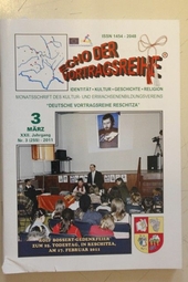 Echo der Vortragsreihe. März 2011 Nr.3 (255) - 2014 Monatsschrift des Kultur- und Erwachsenenbildungsvereins Deutsche Vortragsreihe Reschitza