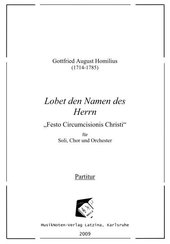 Lobet den Namen des Herren - für Soli, Chor und Orchester (Partitur)