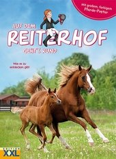 Auf dem Reiterhof geht´s rund - mit großem, farbigem Pferde-Poster