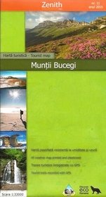 Harta turistica Muntii Bucegi / Tourist map Bucegi Mountains