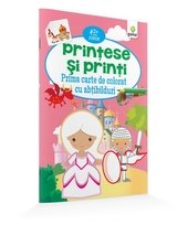 Printese si printi. Prima carte de colorat cu abtibilduri