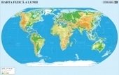 Pliant Harta fizica / politica a lumii