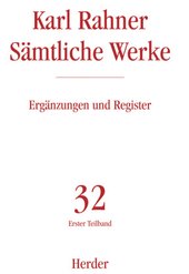 Karl Rahner Sämtliche Werke. Tl.1