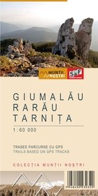 Harta de drumetie / Hiking map Muntii Giumalau-Rarau-Tarnita