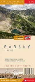 Harta de drumetie Muntii Parang / Hiking Map Parang