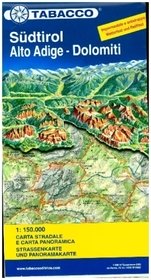 Tabacco Editrice Straßenkarte Südtirol - Dolomiti