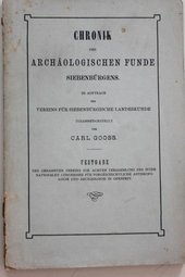 Chronik der Archlogischen Funde Siebenbürgens