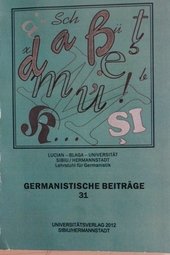 Germanistische Beiträge, Band 31