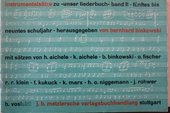 instrumentalsätze zu "unser liederbuch" band II - fünftes bis neuntes schuljahr