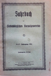 Jahrbuch des Siebenbürgischen Karpathenvereins XLIV. Jahrgang 1931