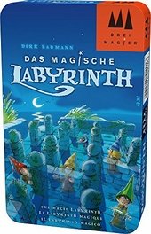 Schmidt Spiele DREI Magier Spiele 51401 Das Magische Labyrinth, DREI Magier Reisespiel in der Metalldose, bunt
