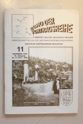 Echo der Vortragsreihe. November 1998 Nr.11 (107) - 2014 Monatsschrift des Kultur- und Erwachsenenbildungsvereins Deutsche Vortragsreihe Reschitza