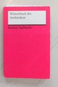 Wörterbuch der Architektur