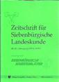 Zeitschrift für Siebenbürgische Landeskunde, 97/1.