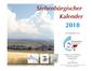 Siebenbürgischer Kalender 2018