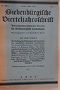 Siebenbürgische Vierteljahresschrift. Korrespondenzblatt des Vereins für Siebenbürgische Landeskunde Jahrgang 1934 Nr. 1