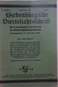 Siebenbuergische Vierteljahresschrift: 62. Jahrgang April-Juni 1939 Nr. 2 Korrespondenzblatt des Vereins für Siebenbürgische Landeskunde