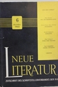 Neue Literatur. Zeitschrift des Schriftstellerverbandes der Sozialistischen Republik Rumäniens. 14. Jg., Heft 6, 1963